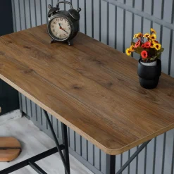 Nordic Stehtisch | Metallgestell | Walnuss, Schwarz