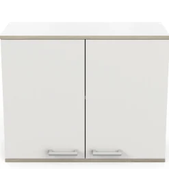 Oberschrank Chef-Kronberg Eiche/Mattweiß