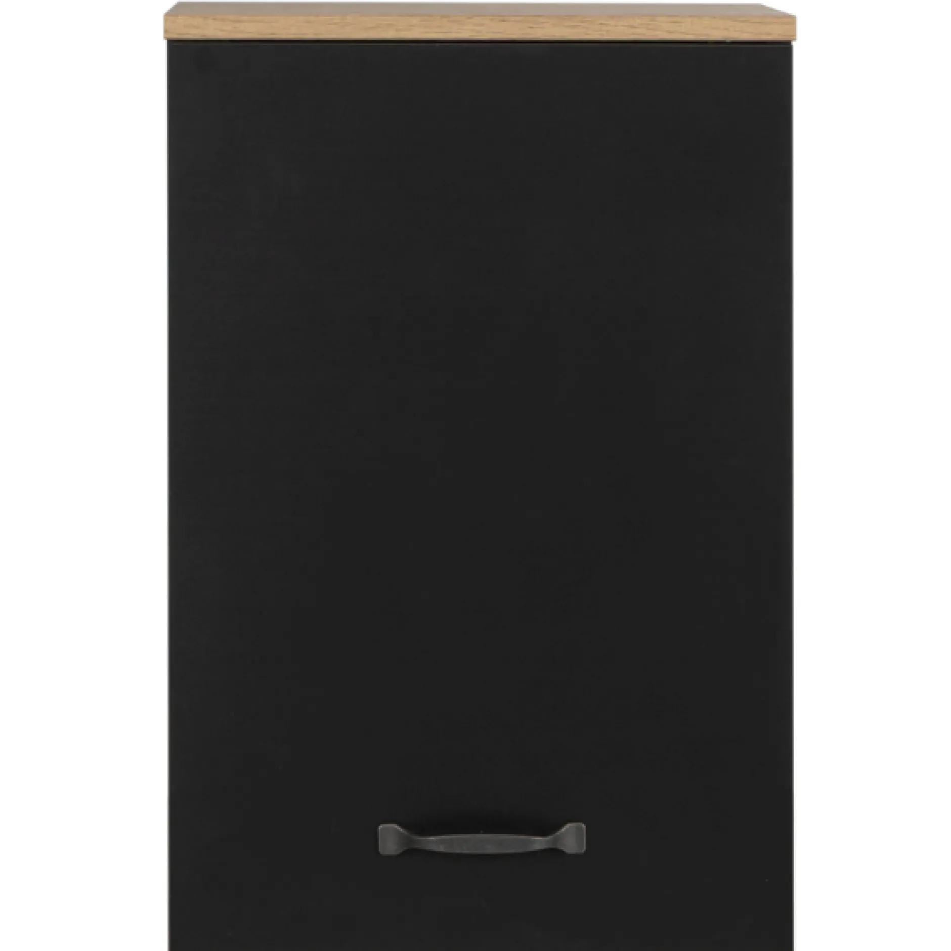 Oberschrank Manno 40cm mit 1 Tür - schwarz/eiche