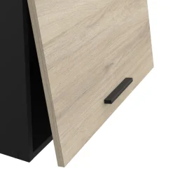 Oberschrank Romanie 60 cm 1 Flügeltür-Kronberg Eiche/Mattschwarz