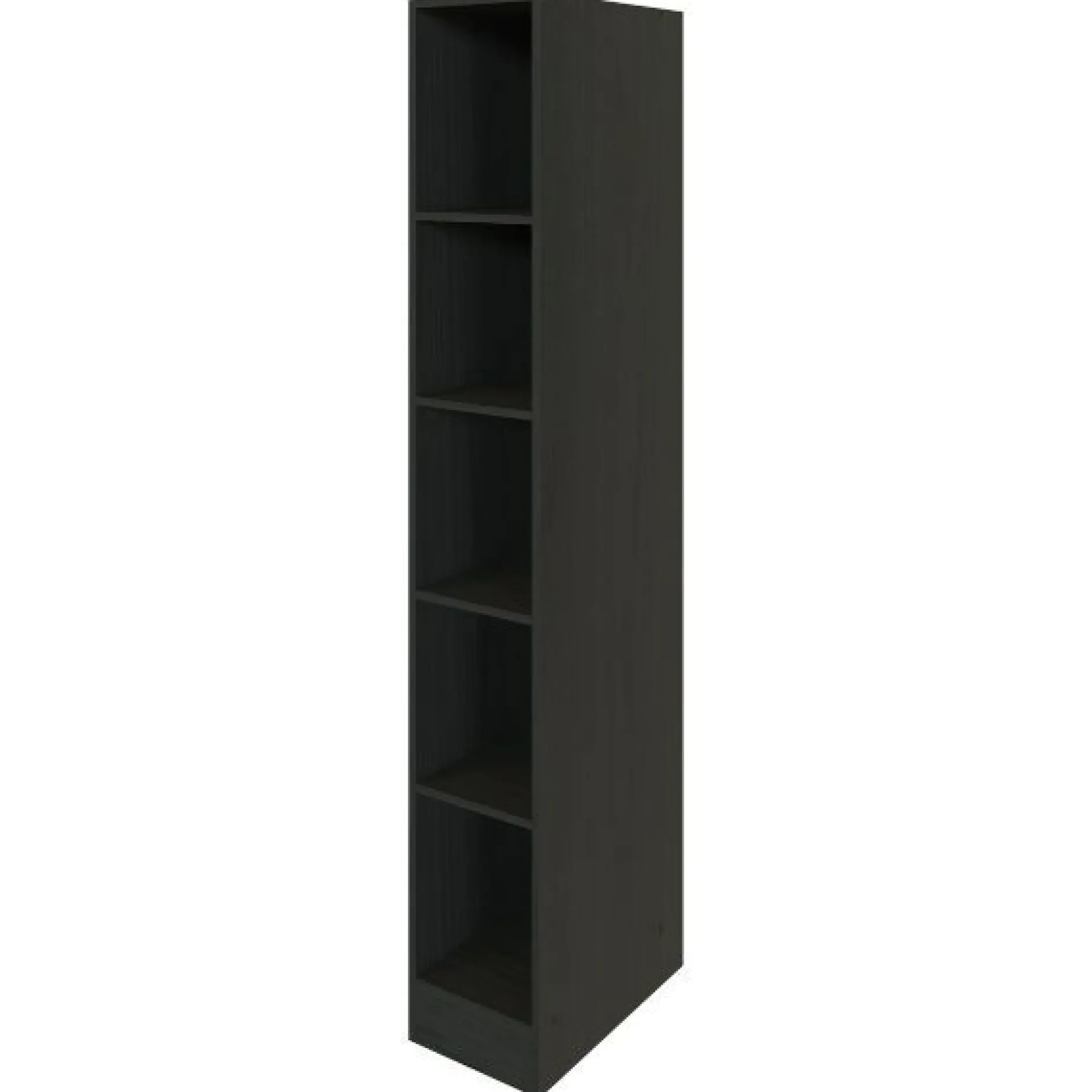 Offene Regalanlage Sorrento | 30 x 60 x 200 cm | Schwarz