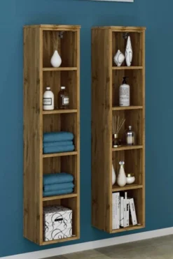 Offener Säulenschrank Gene 25cm - wotan Eiche Dekor