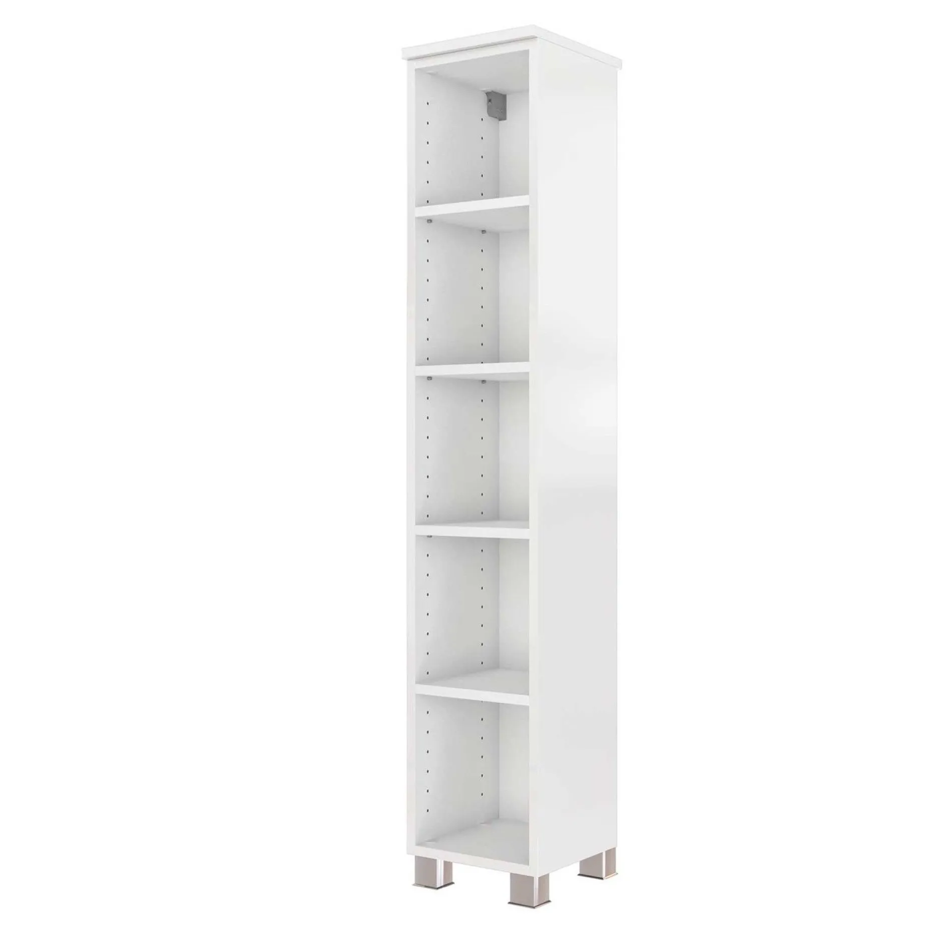 Offener Säulenschrank Gene 25cm - weiß