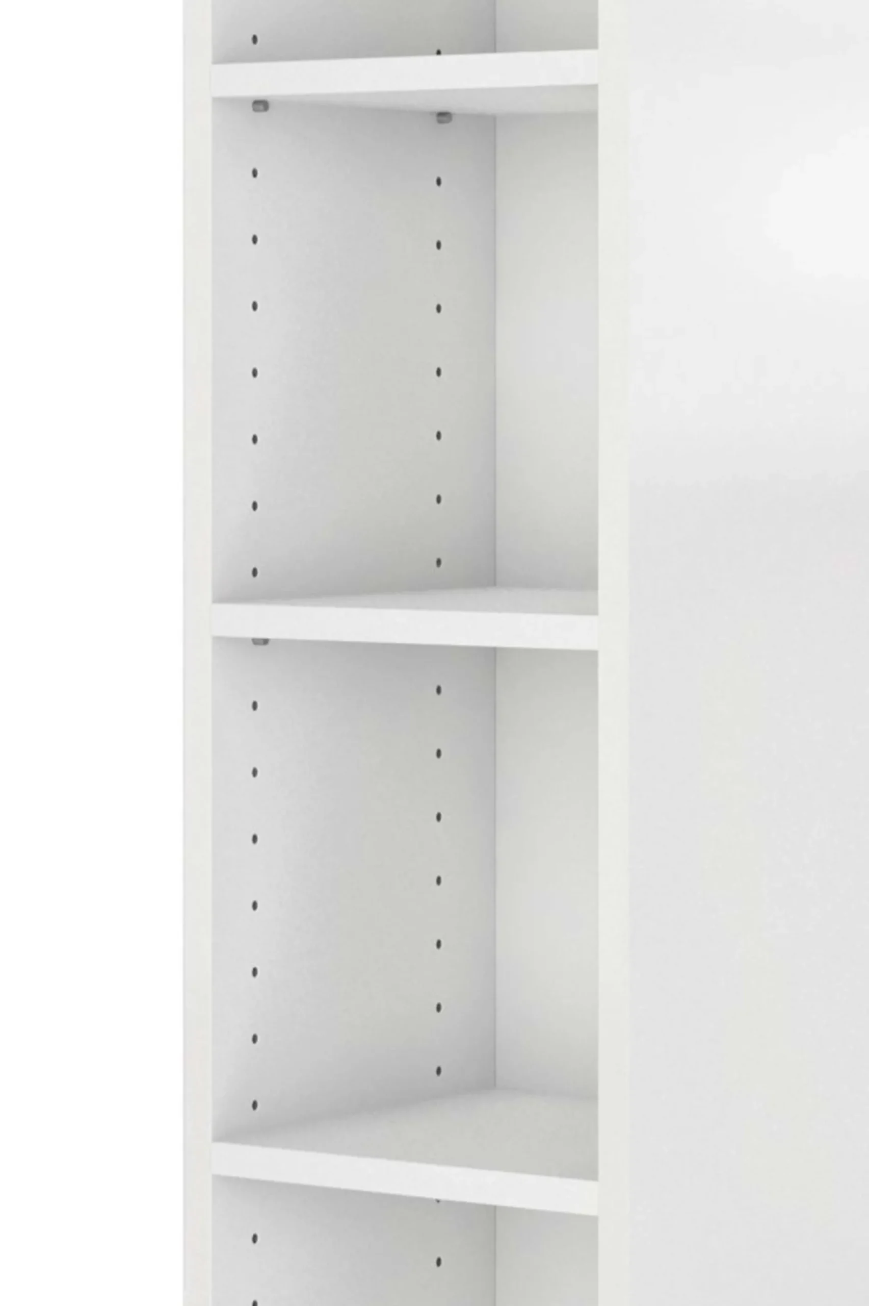 Offener Säulenschrank Gene 25cm - weiß