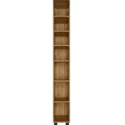 Offener Säulenschrank Malvo 25cm 5 Fachböden - Eiche