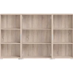Olaph niedriges Bücherregal - Eiche