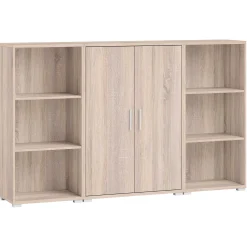 Olaph niedriges Bücherregal - Eiche