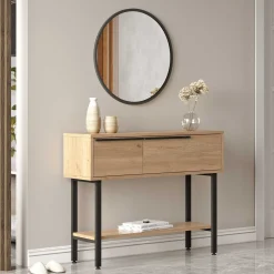 ON12 Sideboard | 100x30x76cm | mit Spiegel | Walnuss