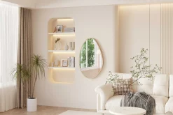 Organischer Spiegel Rana | 50 x 80 cm | Old Oak Design
