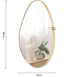 Organischer Spiegel Romi | 50 x 80 cm | Old Oak Design
