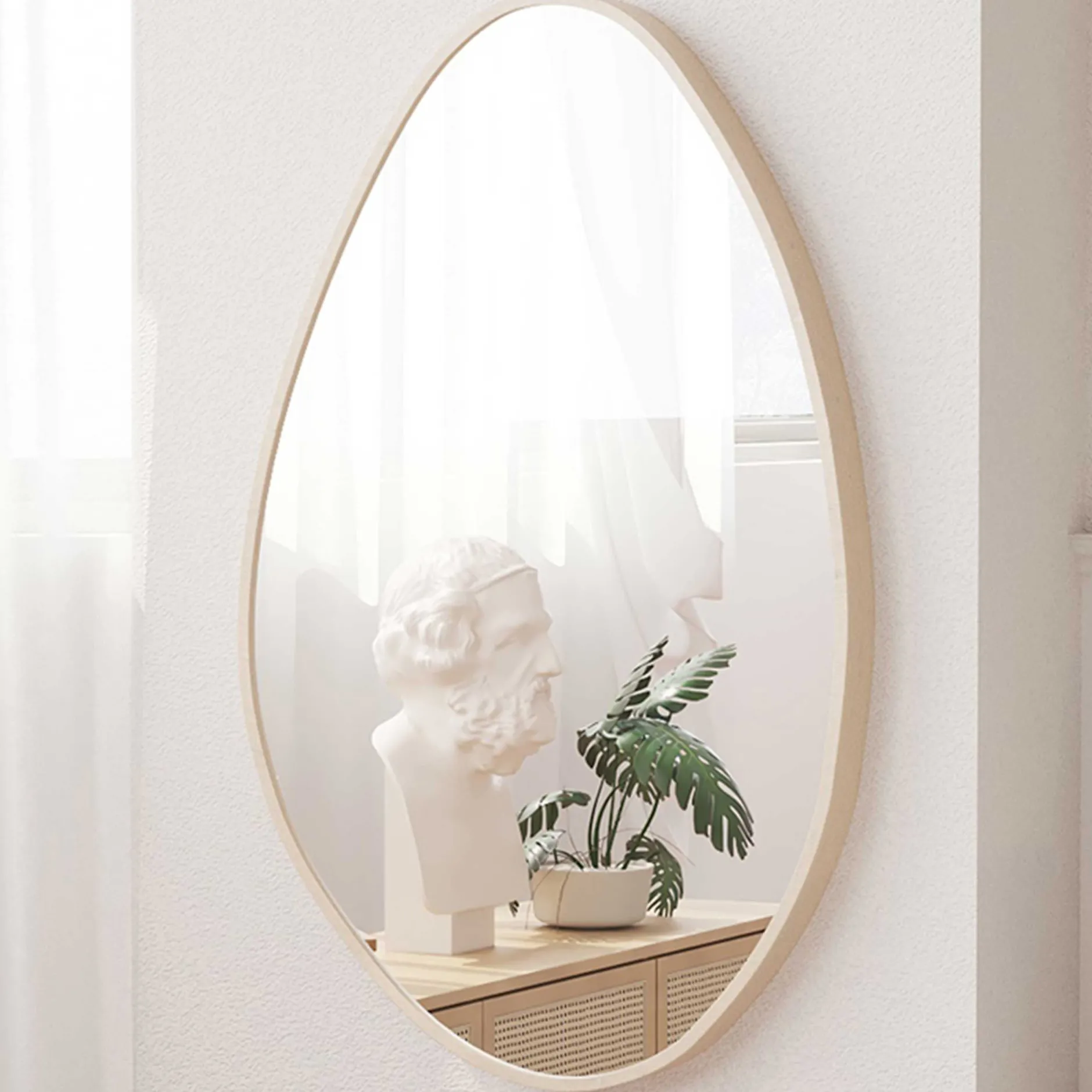 Organischer Spiegel Romi | 50 x 80 cm | Old Oak Design