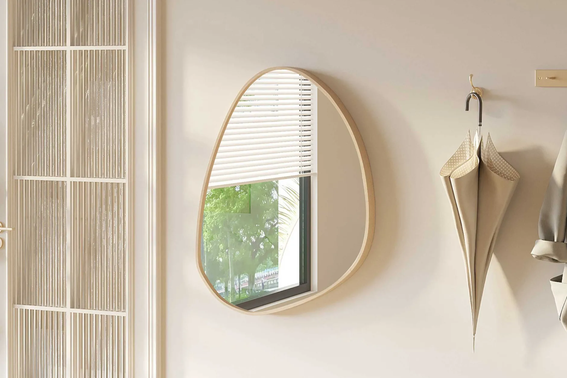 Organischer Spiegel Roza | 60 x 80 cm | Old Oak Design