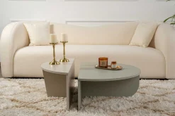 Orion Couchtisch | 100 % MELAMIN | Aschgrün, Sandstein