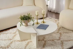 Orion Couchtisch | 100% MELAMIN | Holz Weiß