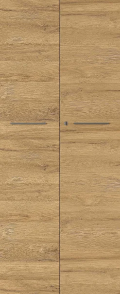 Osmond 80cm Aktenschrank mit 2 Türen - Eiche/Graphit