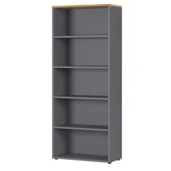Osmond 80cm Bücherregal - graphit/quecksilber