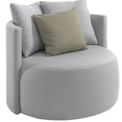 Outdoor-Drehsessel Torro Gescova - grau - Textil - 90x80x65 cm