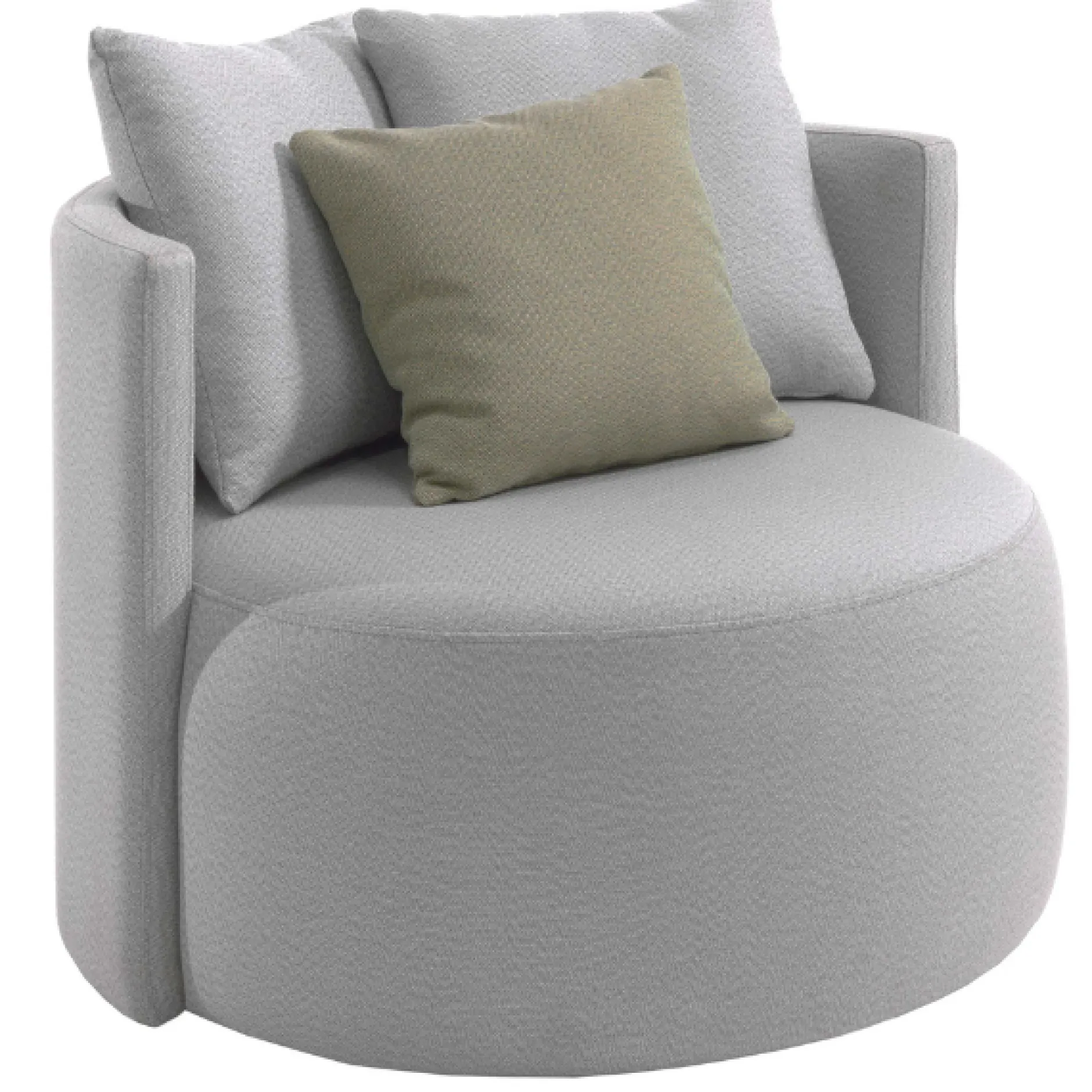Outdoor-Drehsessel Torro Gescova - grau - Textil - 90x80x65 cm