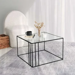 Outline Couchtisch | METALLRAHMEN | Schwarz