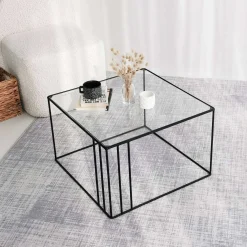 Outline Couchtisch | METALLRAHMEN | Schwarz