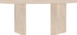 Ovaler Esstisch Grönvik MDF Natur 180x90 cm Braun