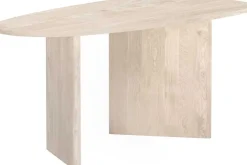 Ovaler Esstisch Grönvik MDF Natur 180x90 cm Braun