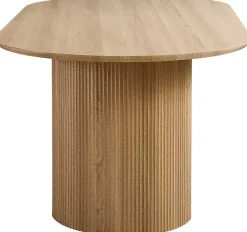 Ovaler Esstisch Lagos - 200x100x76cm - Eiche Dekor