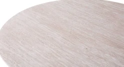 Ovaler Esstisch Lagos - 220x110x76cm - Travertin
