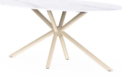 Ovaler Esstisch Stoik - 180x90x75cm - Keramik - Marmoroptik