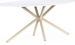 Ovaler Esstisch Stoik - 180x90x75cm - Keramik - Marmoroptik