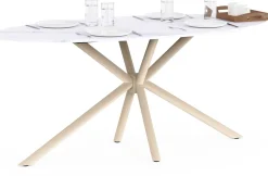 Ovaler Esstisch Stoik - 180x90x75cm - Keramik - Marmoroptik