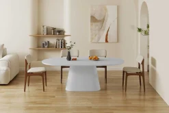 Ovaler Esstisch Tavares - 220x100x76cm - ecru