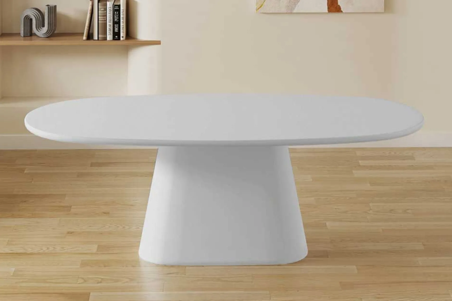 Ovaler Esstisch Tavares - 220x100x76cm - ecru