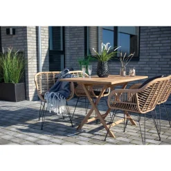 Oviedo Gartentisch - 120x80x75 cm - Teakholz massiv