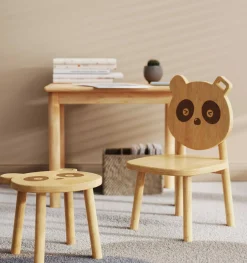 Panda Kindertisch - 60x50x50cm - Bambusholz