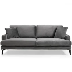 Papira 3-Sitzer-Sofa | BUCHENHOLZ / SPANPLATTE | Grau