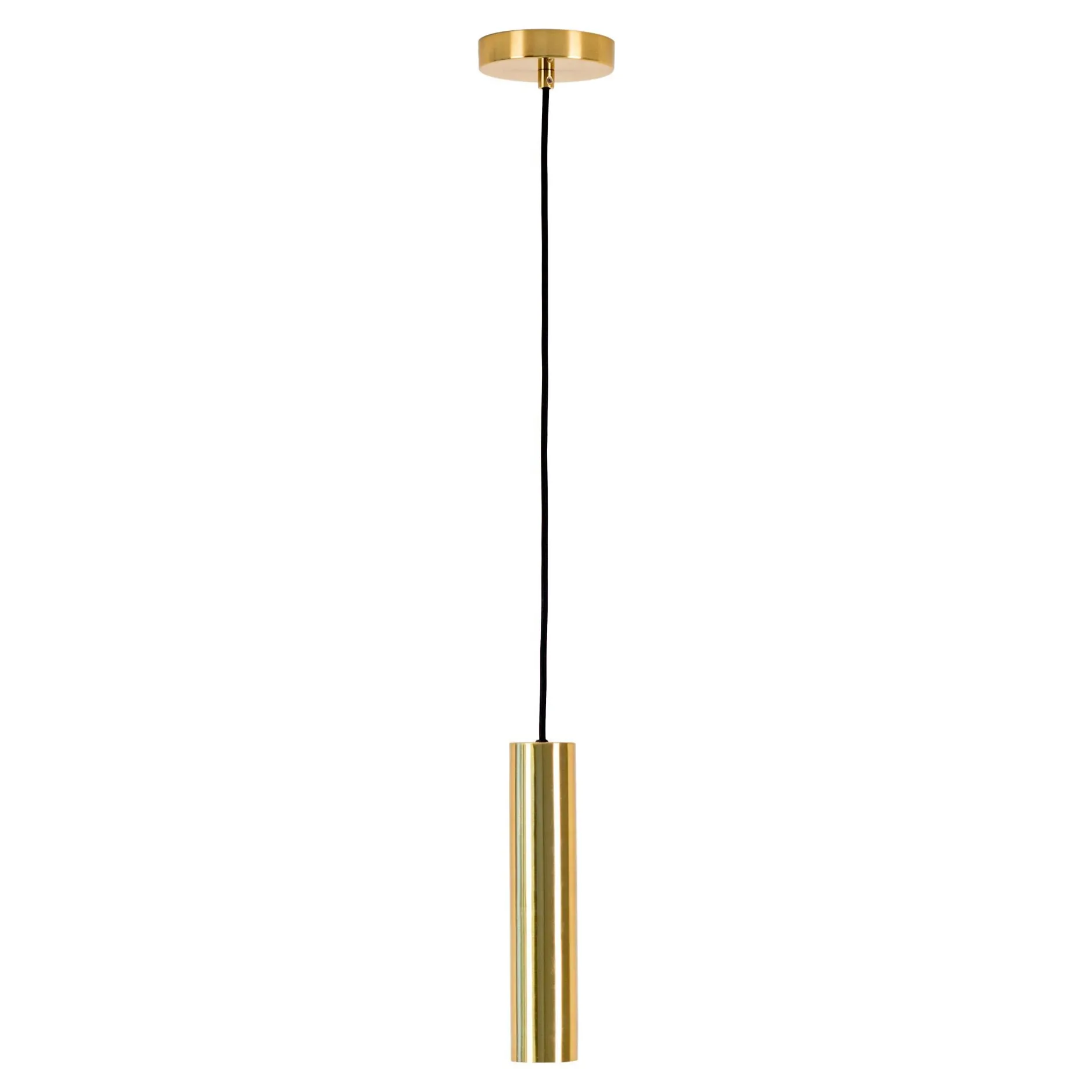 Pariser Pendelleuchte aus Messing mit Stoffkabel