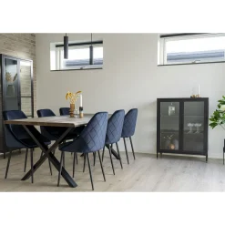 Paris Pendelleuchte - Schwarze Lampe mit 120 cm Stoffkabel