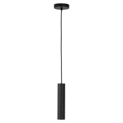 Paris Pendelleuchte - Schwarze Lampe mit 120 cm Stoffkabel