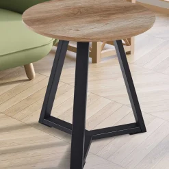Paso' Dekor Oude Eik Bijzettafel | H-H 46 x B-L 45 x T-P 45 cm
