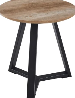 Paso' Dekor Oude Eik Bijzettafel | H-H 46 x B-L 45 x T-P 45 cm