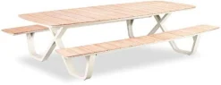 Picknicktisch Mary - Gescova - Teakholz & Aluminium - 300x200x75 cm - Beige