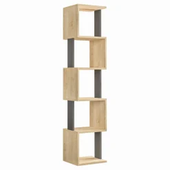 Piri Bücherregal | 100 % MELAMIN | Sonoma-Eiche, Anthrazit