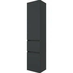 PiscaBadezimmer : Spiegelschrank, Waschtischschrank, Säulenschrank - graphitgrau