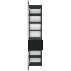 PiscaBadezimmer : Spiegelschrank, Waschtischschrank, Säulenschrank - graphitgrau