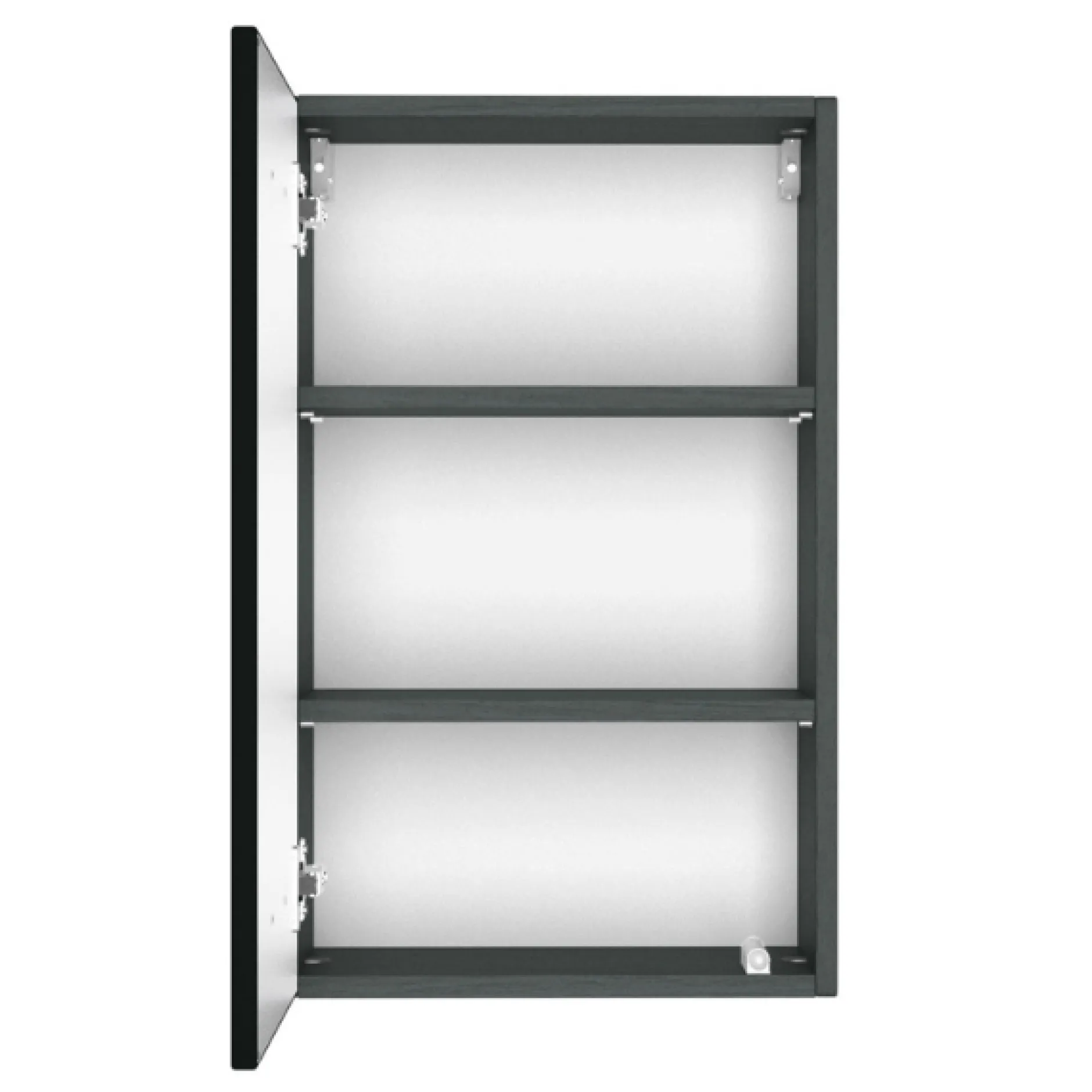 PiscaBadezimmer : Wandschränke, Spiegelschrank, Waschbeckenschrank - graphitgrau