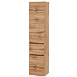 PiscaBadezimmer : Wandschränke, Spiegelschrank, Waschbeckenschrank, Säulenschrank - Eiche Dekor