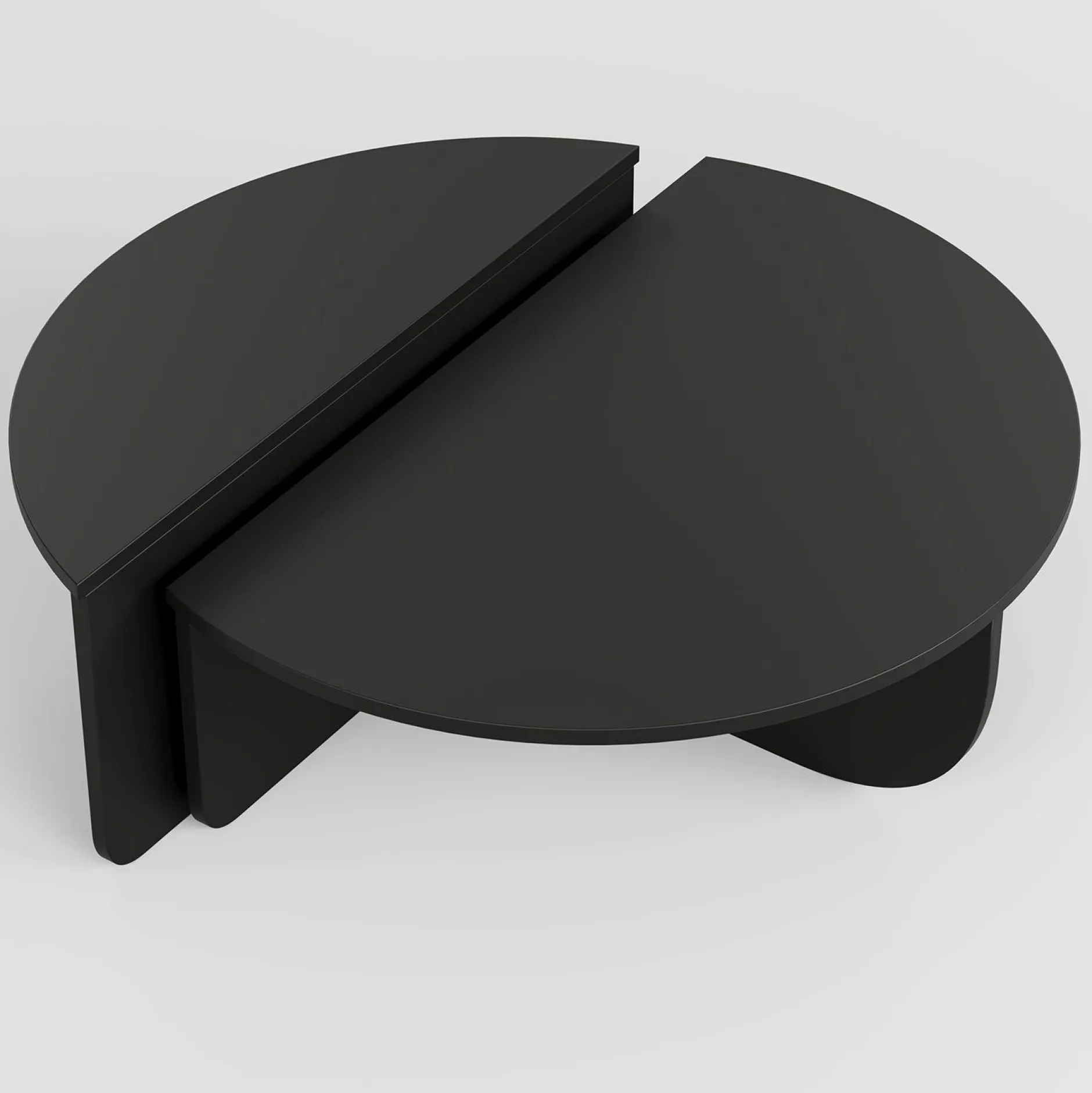 Podium Couchtisch | 100 % MELAMIN | Schwarz