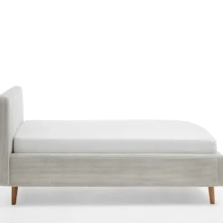 Polsterbett Madras 140x200cm Rippensamt - beige