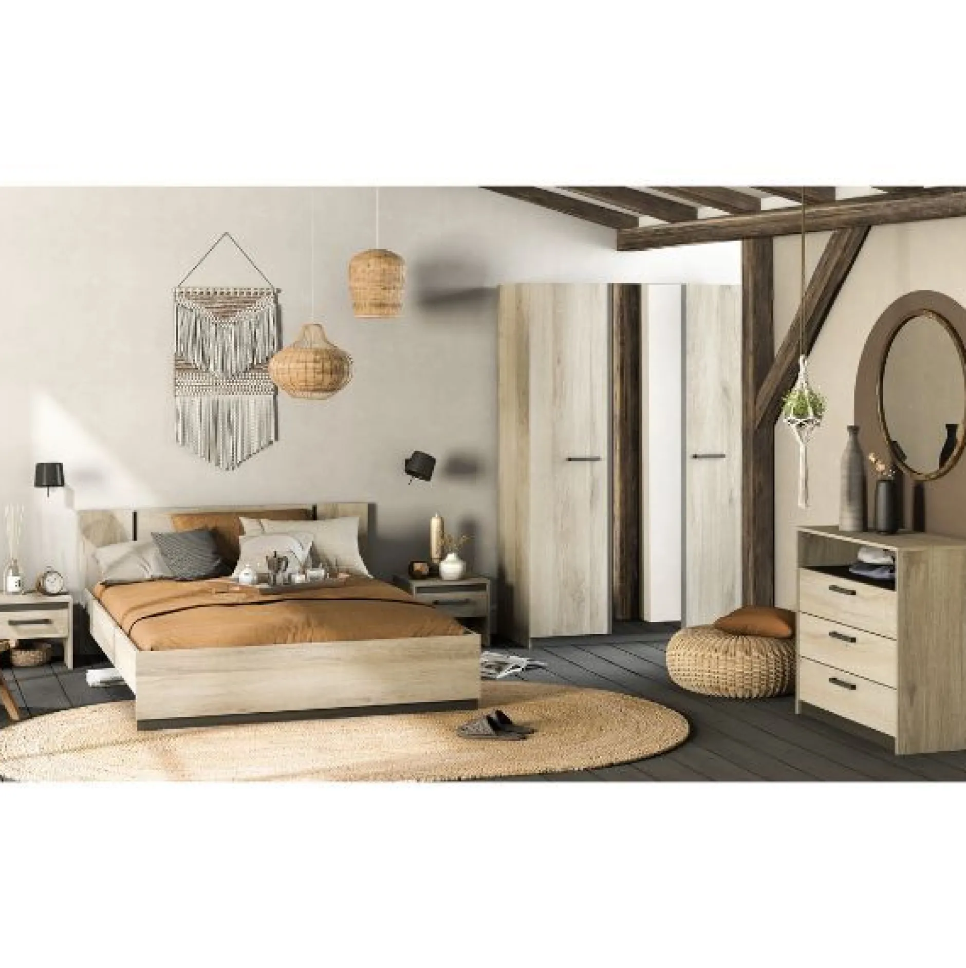 Polsterset Casablanca Heritage Papyrus für Gartenstuhl - Beige - 148x70x70 cm